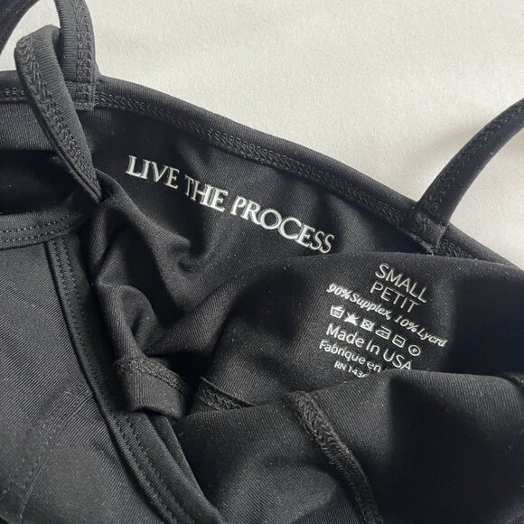 Live The Process Prism Bra Activewear Bra Top Tank Top - Black - Size S - Picture 6 of 6